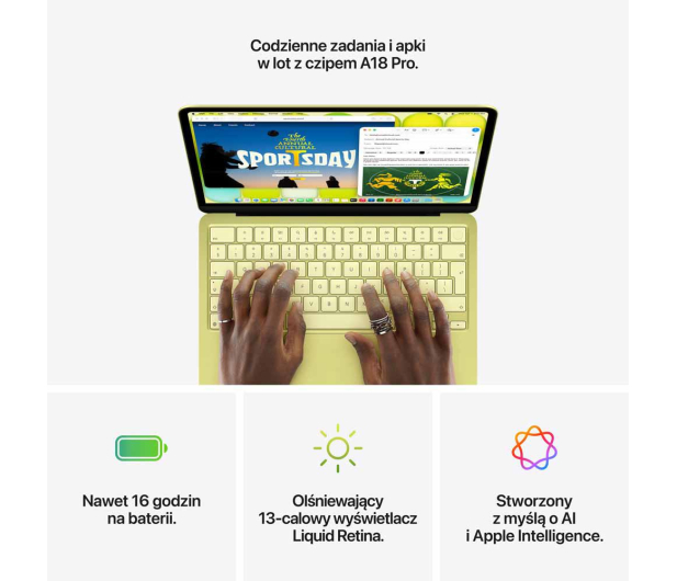 Apple MacBook Neo A18 Pro/8GB/512/Mac OS TouchID Indygo - 1507111 - zdjęcie 10